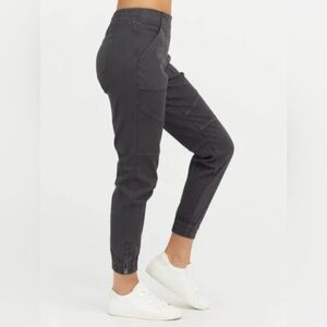 SPANX Gray Pants with Elastic Cuffs